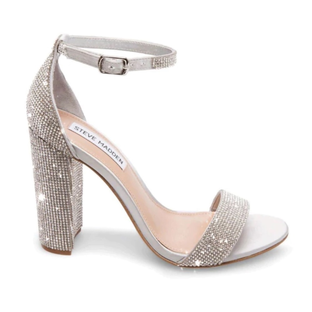 Steve Madden Carrson Crystal Block Heels